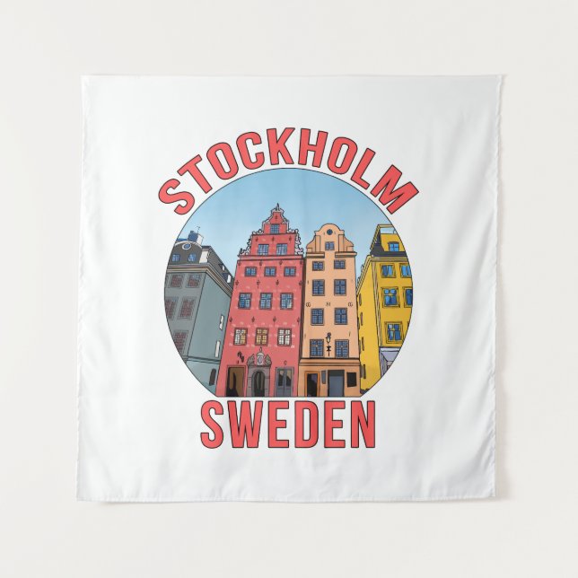 Tenture Stockholm Suède (Devant)