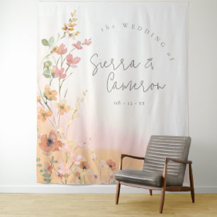 Tenture Sunny Fleur sauvage Mariage Gradient ID1023