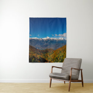 Tenture Superbe paysage d'automne vue sur la montagne Trig