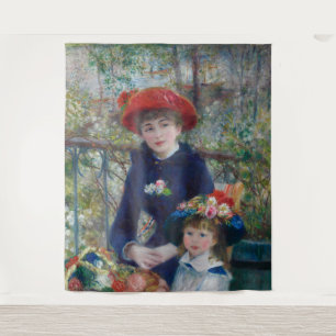 Tenture Sur la terrasse, portrait impressionniste, Renoir