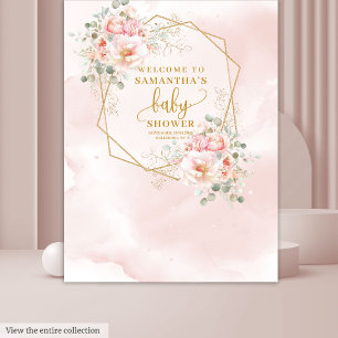 Tenture Sweet Baby Girl sauge or vert parties scintillant 