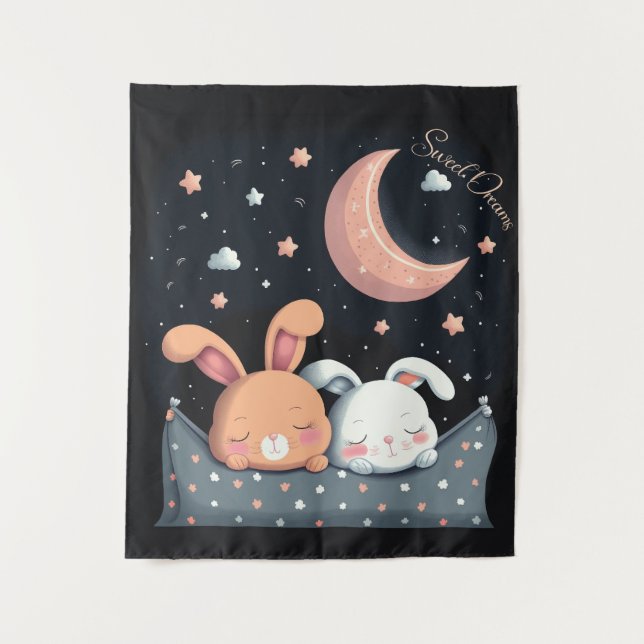 Tenture Sweet Dreams Joli Lapin Design (Devant)