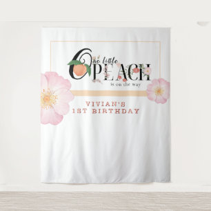 Tenture Sweet Little Peach Anniversaire