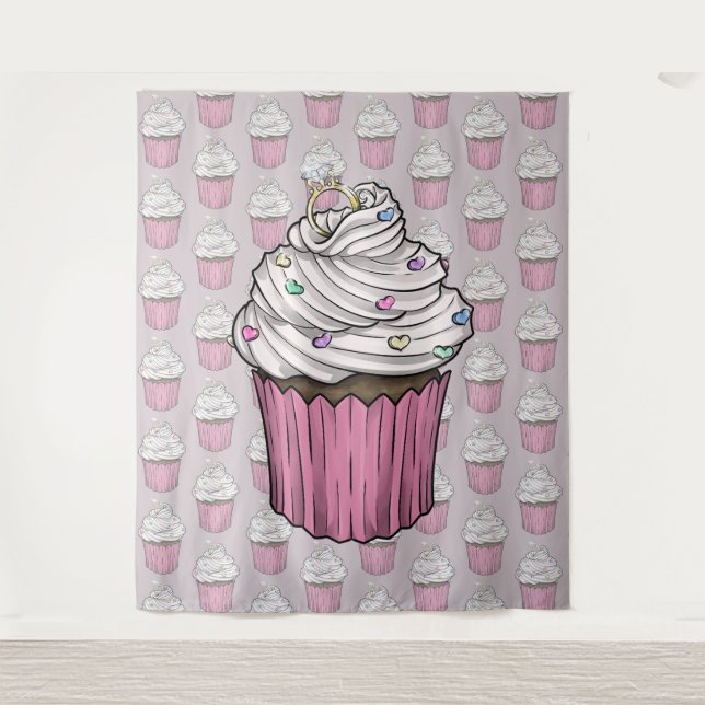 Tenture Sweet Proposition Cupcake (Devant)