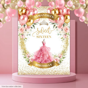 Tenture Sweet sixteen élégant Fond de toile de fond Blush