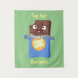 Tenture Sympa chocolat chocolat bonbon bar personnage de d