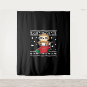 Tenture T-shirt classique de Noël Sloth