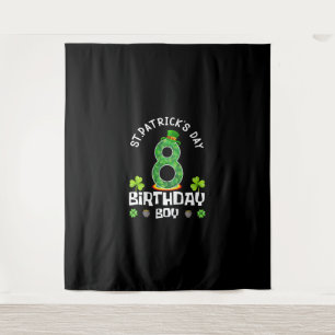Tenture T-Shirt Enfants Saint-Patrick Anniversaire 8 ans 2