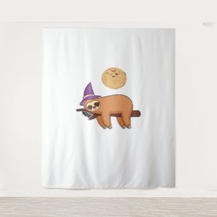 Tenture T-shirt Halloween sorcière Sloth Premium