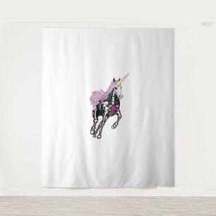 Tenture T-Shirt Licorne Crâne de Sucre Jour des Morts