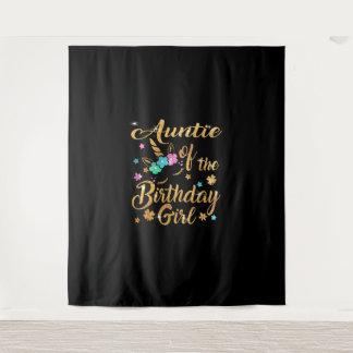 Tenture T-shirt Tata de la fille d'anniversaire Licorne