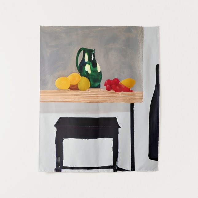 Tenture Table et outil d'abstraction moderne avec une vie  (Devant)