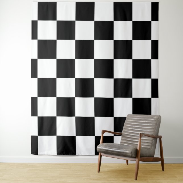 Tenture tableau d'échecs (En situation)