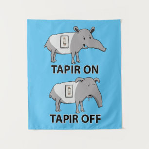 Tenture Tapir mignon et drôle sur le tapir