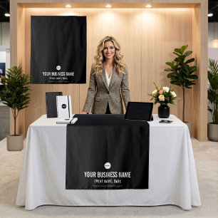 Tenture Tapis de table noir personnalisé pour exposition p