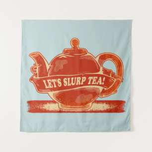 Tenture Teapot Drôle Thé à Boire