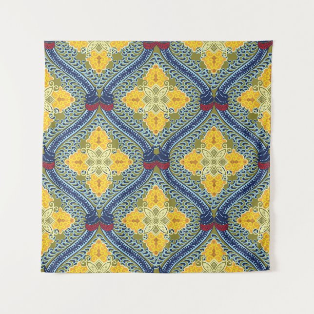 Tenture Technique indonésienne de teinture de résistance à (Devant)