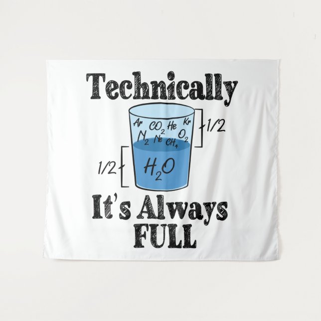 Tenture Techniquement, c'est toujours plein de science amu (Devant (Horizontal))