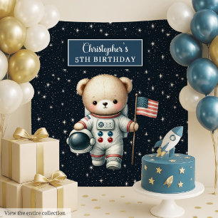 Tenture Teddy Bear sur mesure Astronaut Anniversaire