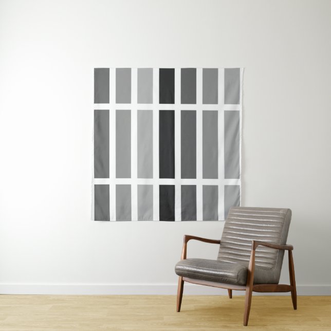 Tenture Teintes gris argenté (En situation)