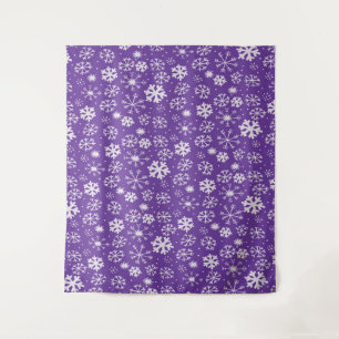 Tenture Tempête De Neige Avec Arrière - plan Violet