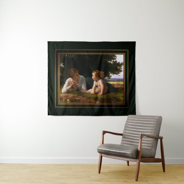 Tenture Tentation par William Bouguereau (En situation (horizontale))