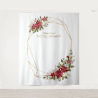 Tente de Photomaton de Mariage Fleurie Rouge Bourg