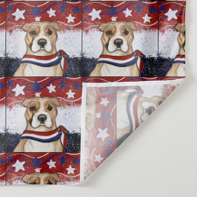 TENTURE TERRIER AMÉRICAIN DU STAFFORDSHIRE (Détail)