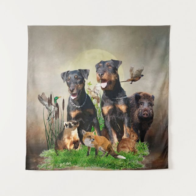 Tenture Terrier de chasse allemand (Jagdterrier) (Devant)