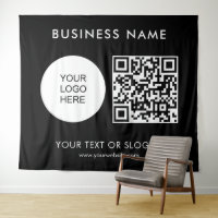 Texte de logo de code QR Séminaire d'affaires Part