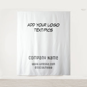 Tenture Texte simple et élégant pour le nom de l'entrepris