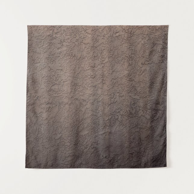 Tenture textile floral Brown et blanc (Devant)