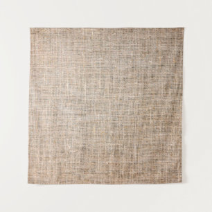 Tenture Textile jute texture tissu brun