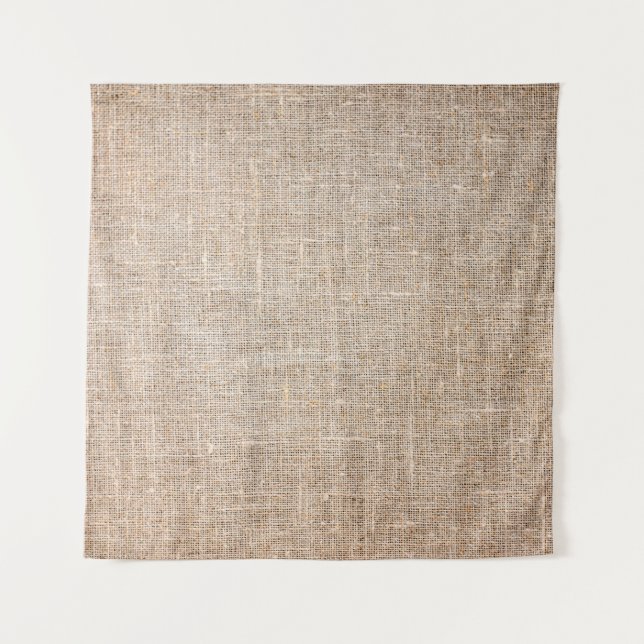 Tenture Textile jute texture tissu brun (Devant)
