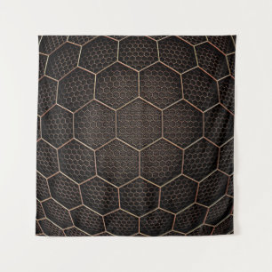 Tenture texture Arrière - plan grille hexagonale d