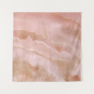 Tenture Texture de marbre liquide rose