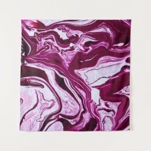 Tenture Texture de marbre magenta : Art Abstrait des fluid