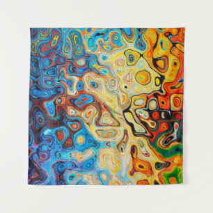 Tenture Texture structure abstraite colorée