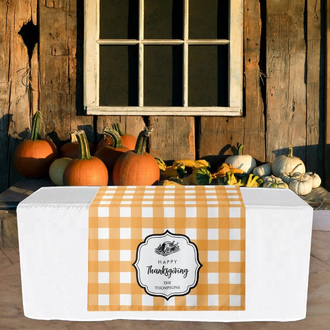 Tenture Thanksgiving Diner Partie Buffet Coureur Table (Thanksgiving Dinner Party Buffet Table Runner Tapestry)