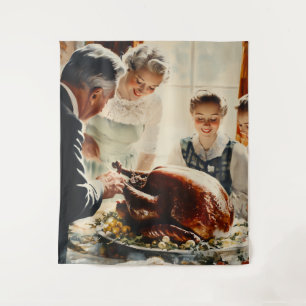 Tenture Thanksgiving Joy : Une fête familiale