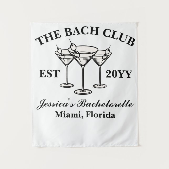 Tenture The Bach Club Luxueux Voyage Enterrement de Vie de (Devant)