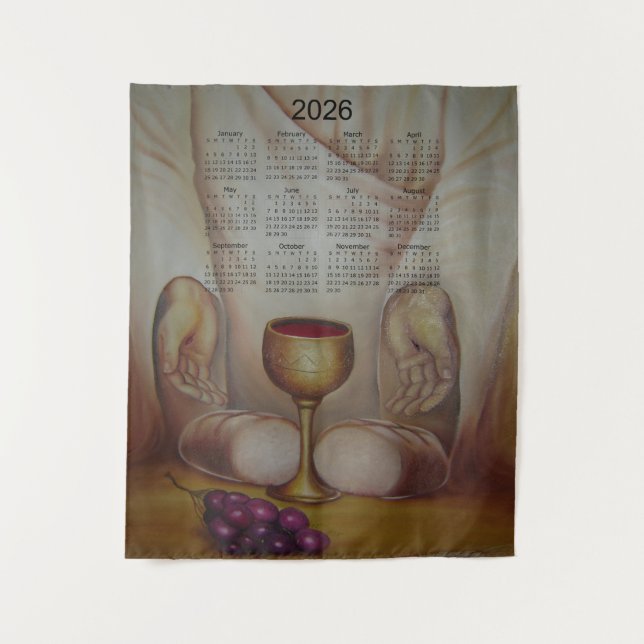 Tenture The Bread of Life: Holy Eucharist 2026 Calendar (Devant)