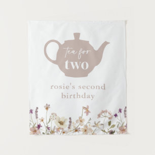 Tenture Thé Pour Deux Jours Floraux D'Anniversaire