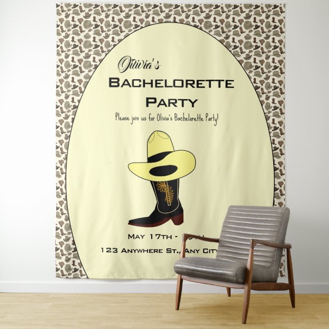 Tenture Thème de fête de Bachelorette de chaussures de cha (En situation)