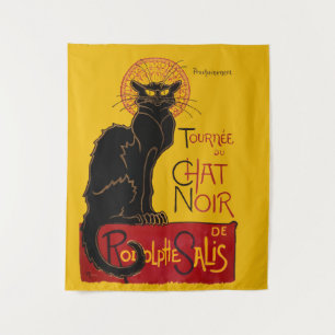 Tenture Theophile Steinlen - Le Conversation Noir Vintage