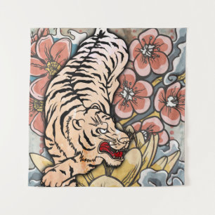 Tenture Tigre blanc