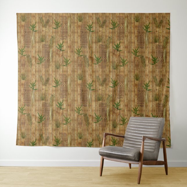 Tenture Tissu en bambou Tapa (En situation (horizontale))