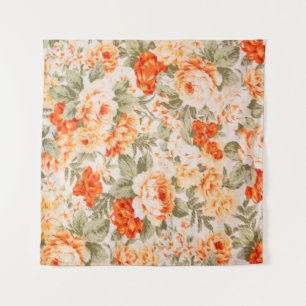 Tenture tissu floral vintage