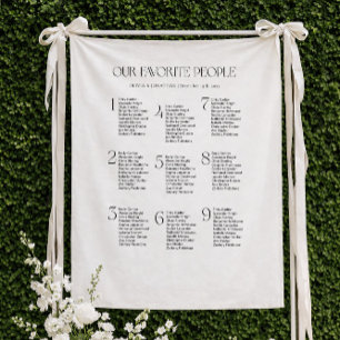 Tenture Tissu pour plan de table de mariage 9 tables tissu
