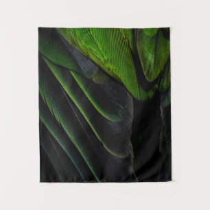 Tenture Tissu vert et noir